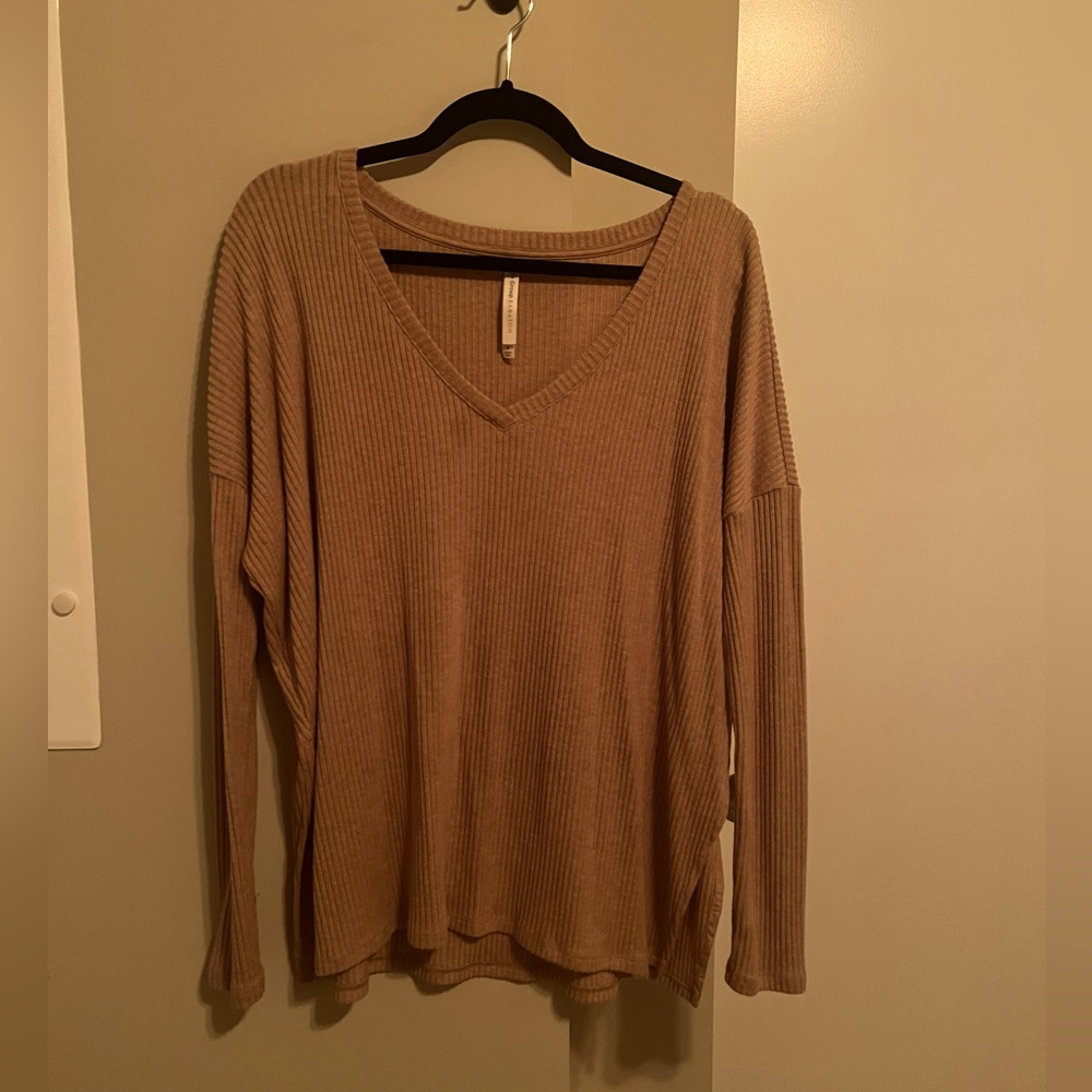 Babaton oversized tan sweater